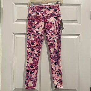 GAIAM Pink and Purple Floral Leggings